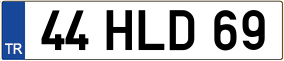 Trailer License Plate